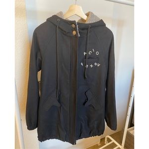 a02 Wool Coat in black